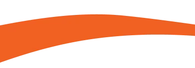 A simple horizontal bar with an orange top half and a gradient gray bottom half, separated by a flat, straight line.